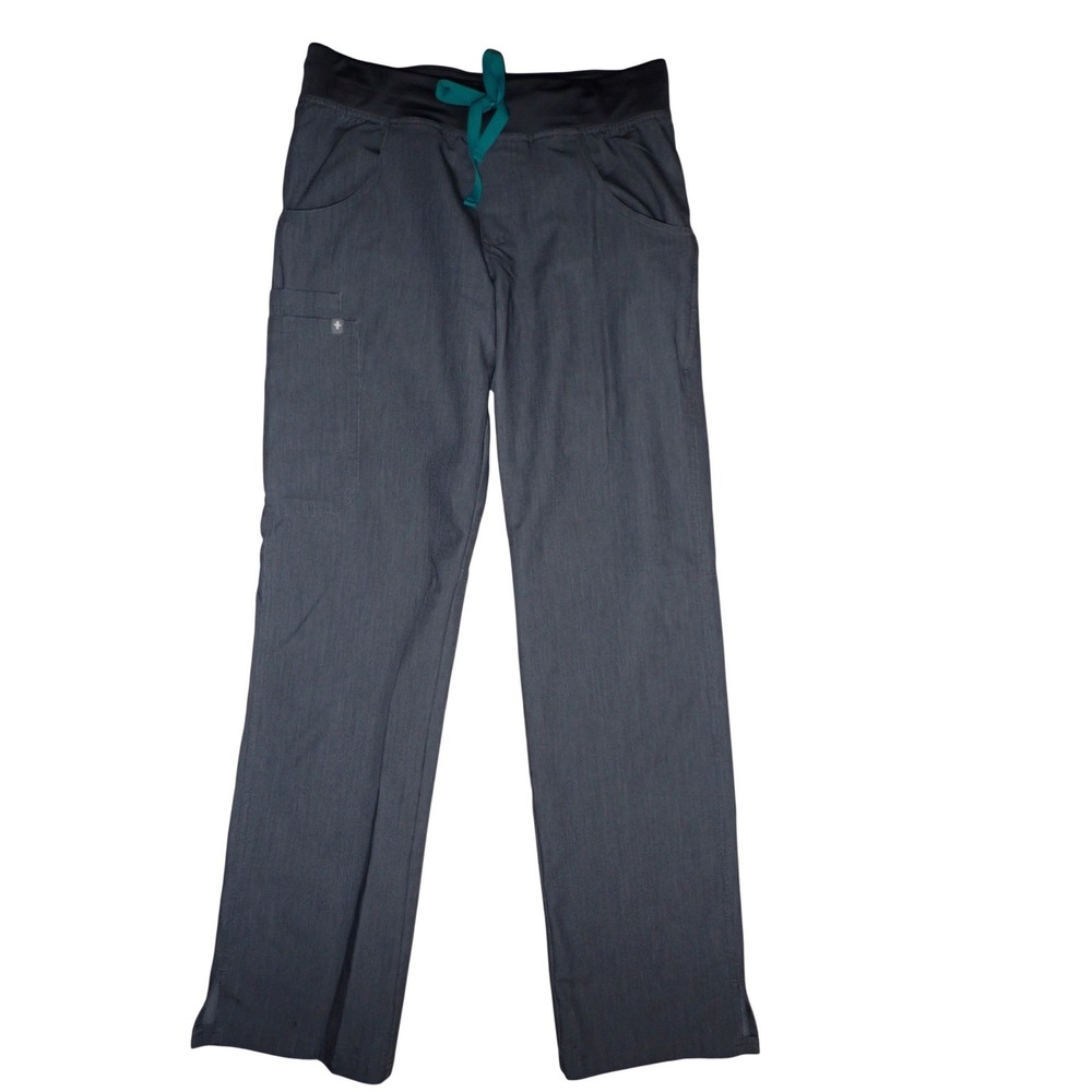 FIGS Women's Yola Skinny Scrub Pants Graphite Gray Small Medical Pants